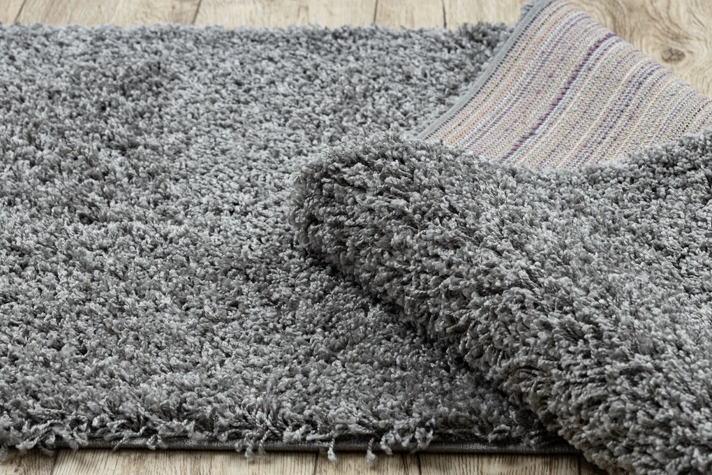 Covor, Traversa SOFFI shaggy 5cm gri - pentru bucătărie, hol și coridor