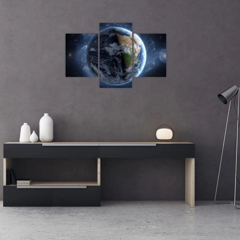 Tablou - Vedere din spațiu (90x60 cm)