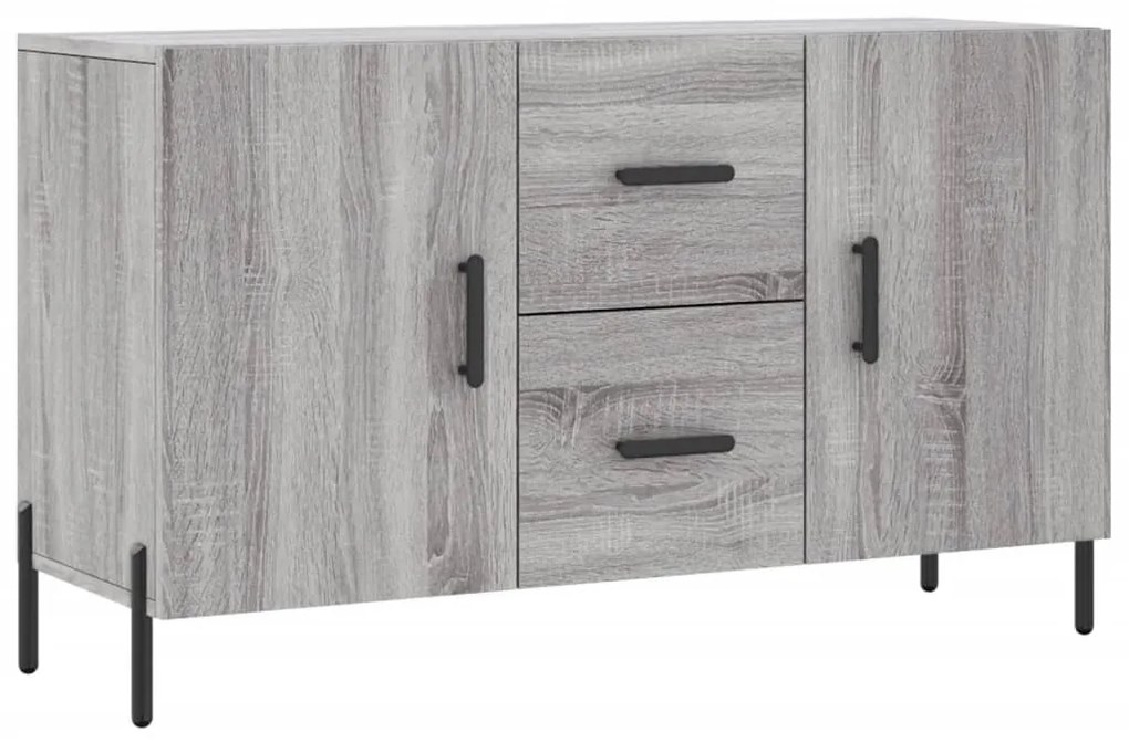 828186 vidaXL Servantă, gri sonoma, 100x36x60 cm, lemn compozit