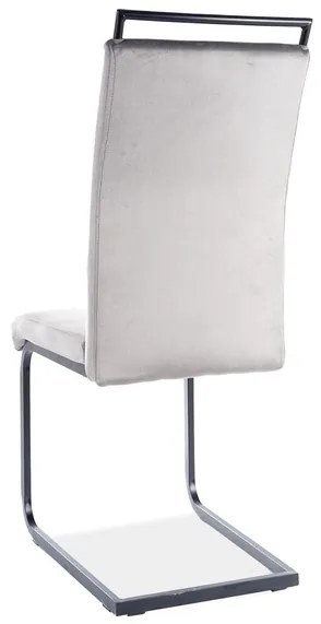 Scaun de sufragerie Harold (Gri + Negru). 1050221
