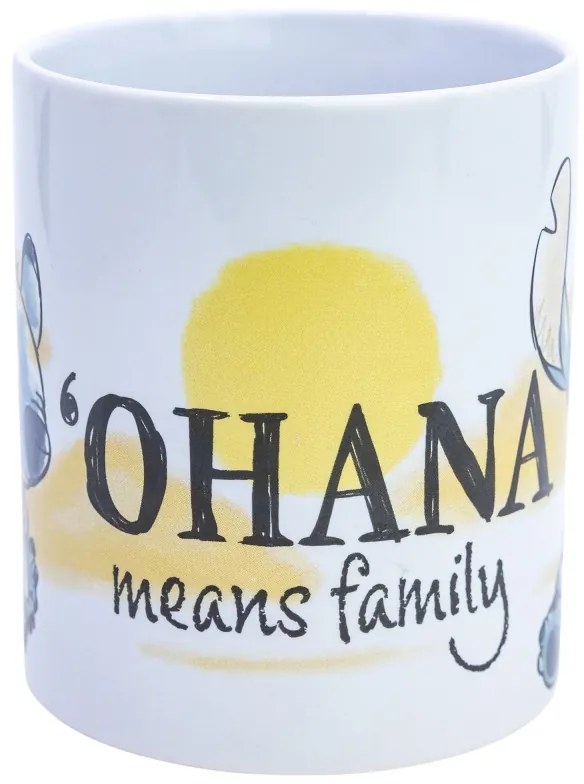 Disney Lilo și Stitch Family cană de porțelan 325 ml (11 oz) în cutie de cadou