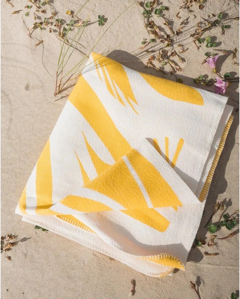 Pătură galbenă 165x200 cm Lino – noo.ma