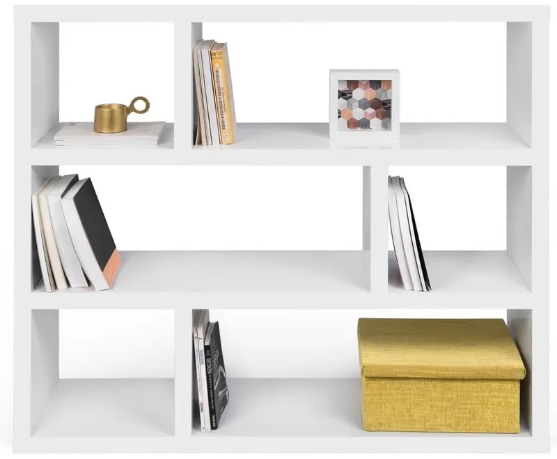 Bibliotecă albă 120x105 cm Dublin – TemaHome