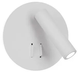 Aplica moderna cu reader LED directionabil Penor alba NVL-9081221