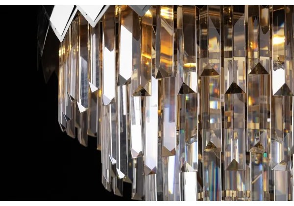 Lustră pe tijă CARISMA 9xE14/40W/230V crom mat