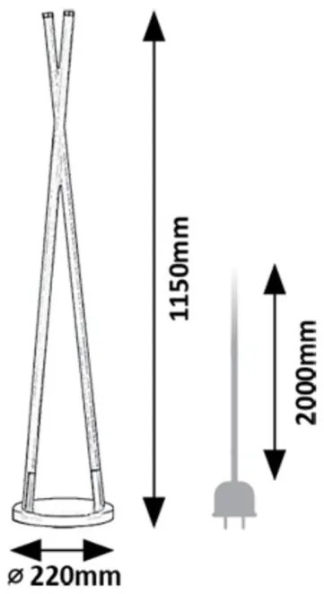 Lampadar LED stil minimalist Nivaro
