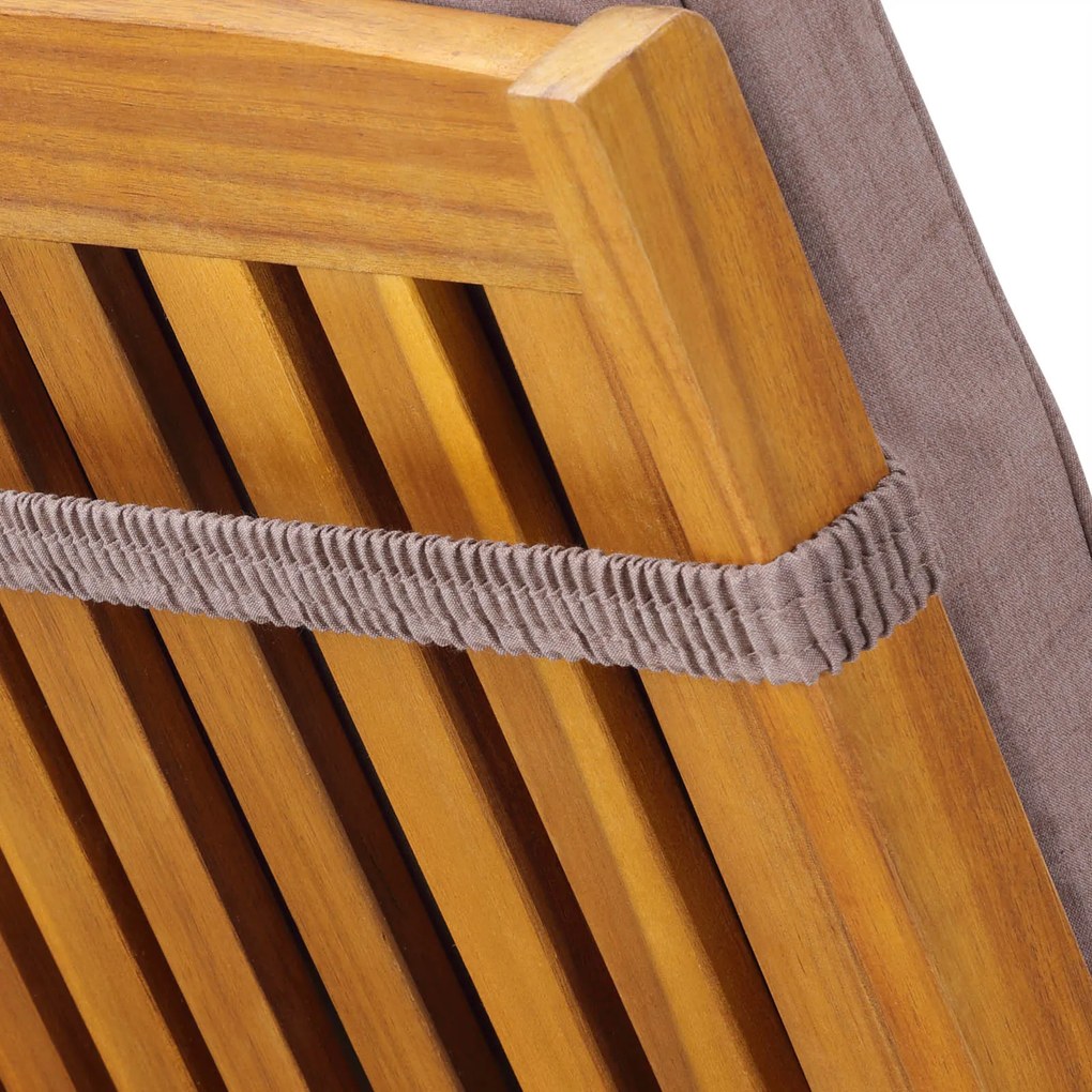 Saltea pentru șezlong TAMI SUN, 194x55x5cm, bej melanj Jurhan