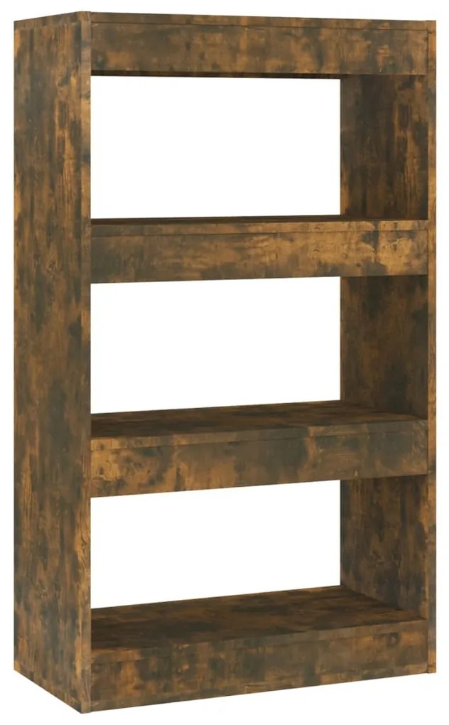 813602 vidaXL Bibliotecă/Separator cameră, stejar fumuriu, 60x30x103 cm PAL