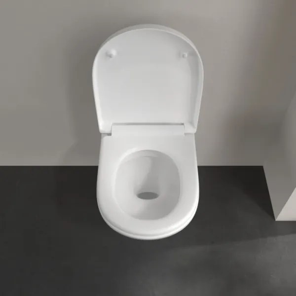 Villeroy & Boch O.NOVO 5660HR01 - Vas WC suspendat cu capac SoftClose, ceramică/albă