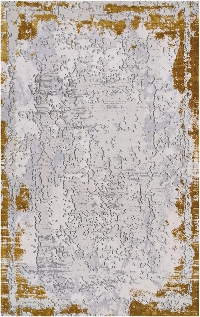 Covor Modern Living , Dormitor Dreptunghiular Antic 7557CL Galben (Alege dimensiunea: 125 x 200)