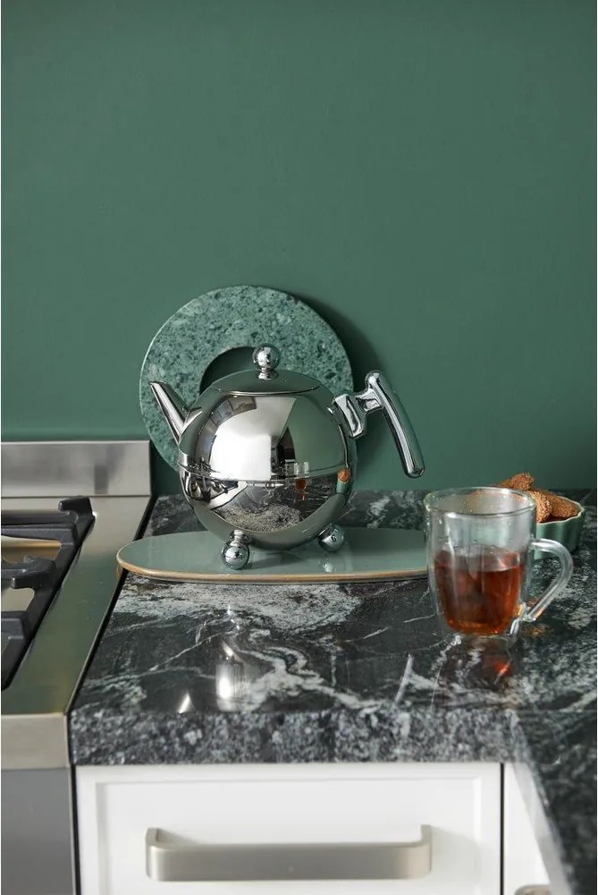 Ceainic argintiu din oțel inoxidabil 1,5 l Bella Ronde – Bredemeijer