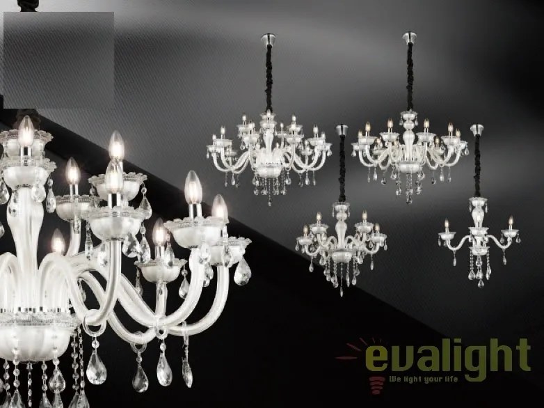 Candelabru elegant cu 10 brate design clasic Teejay 64118-10 GL