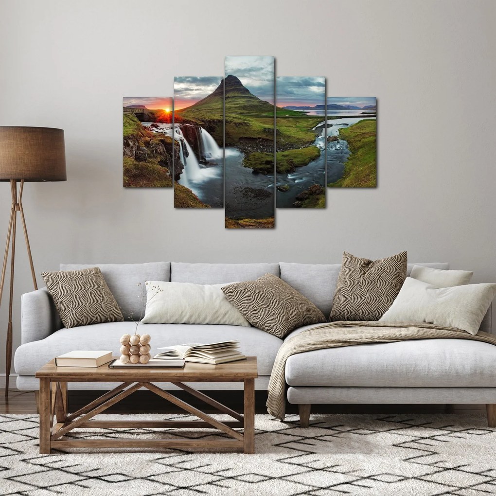 Tablou - Kirkjufell la apus (150x105 cm)