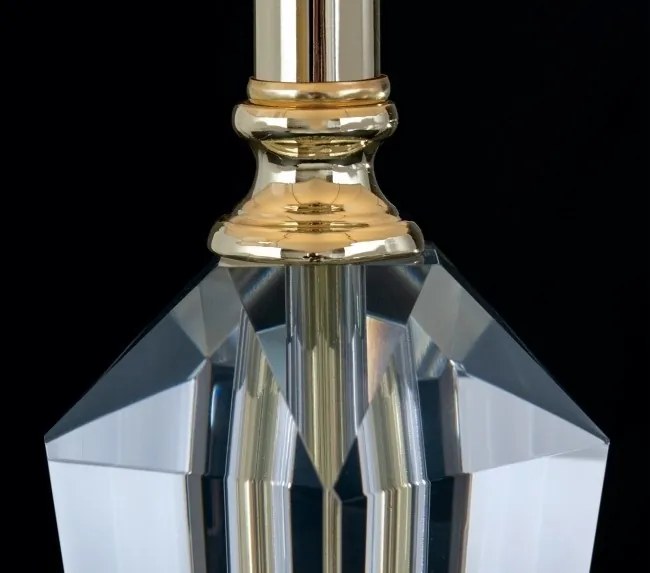 Veioza, lampa de masa design LUX VERONIQUE, auriu/ abajur crem