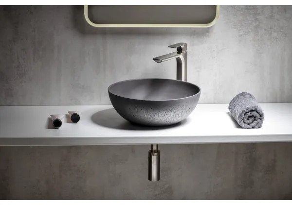Sapho - Lavoar de blat FORMIGO, diametru 39 cm, beton/antracit