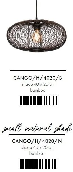 Lustra/Pendul eco din bambus Cango S 40x20, nat