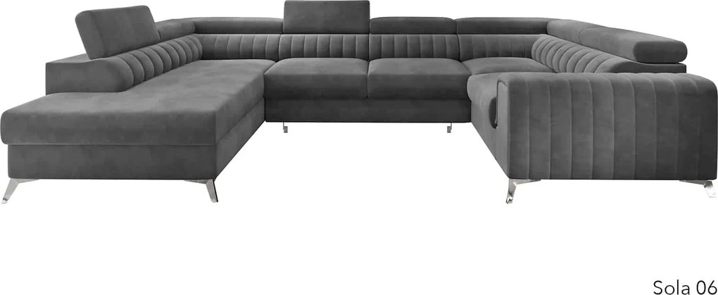 Colțar lemn masiv Formă U Extensibil Fabian 340x202cm Personalizabil - Vero 10, Dreapta