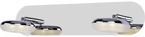 Aplica in jos cu LED integrat Top Light Ohio 2x5W 1100 lumeni, pentru baie IP44, crom