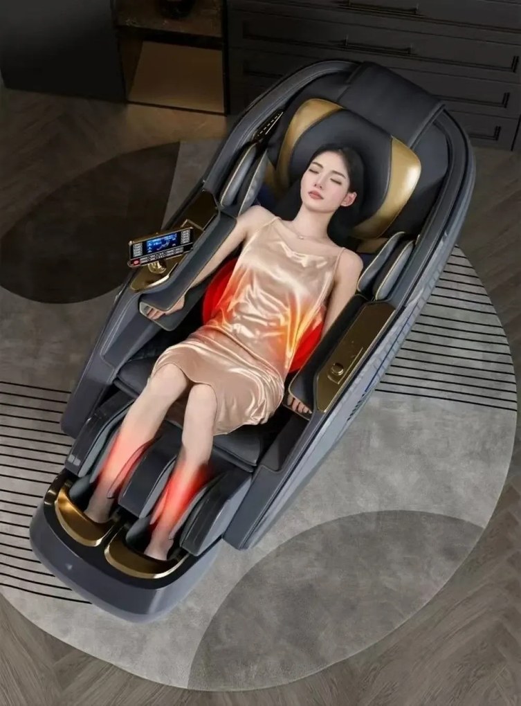 RESIGILAT- SEVERNIUS Fotoliu de masaj 3D – Spa-ul tău personal, direct acasă! - Scanare automata, AI Voice,încărcare wireless telefon, Incalzire, Zero Gravity, difuzoare Bluetooth, controler rapid