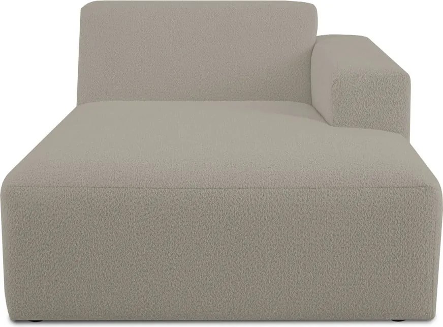Modul pentru canapea maro deschis cu tapițerie din stofă bouclé (cu colț pe partea dreaptă) Roxy – Scandic