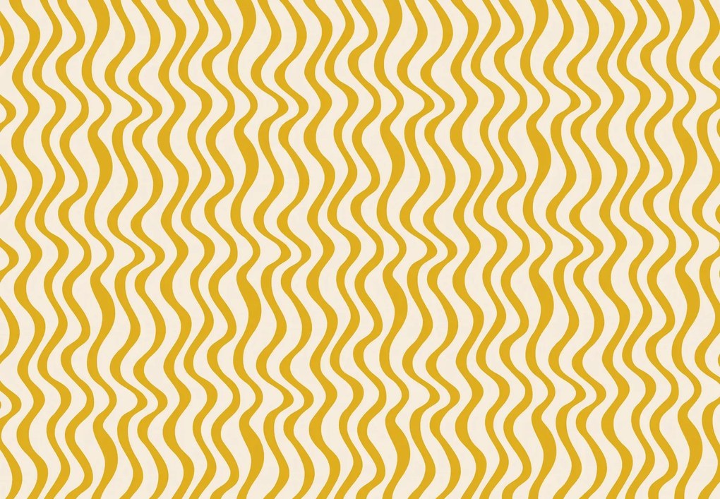 Fototapet - Valuri galbene (147x102 cm)