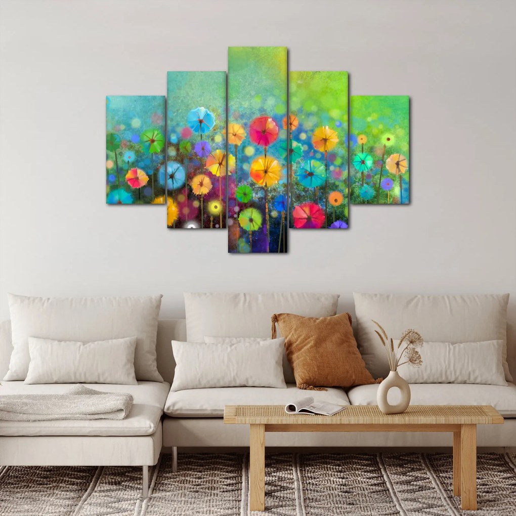 Tablou - Flori abstract (150x105 cm)