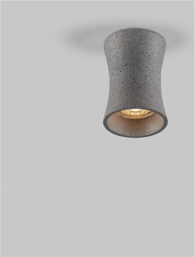 Spot aplicat design decorativ ciment, PELIA piatra neagra