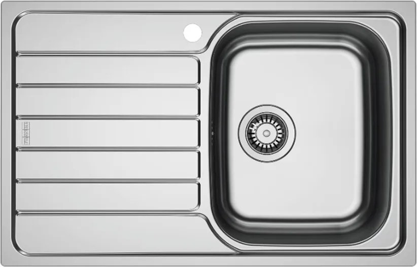 Chiuveta bucatarie inox Franke Spark 78x50 cm cu 1 cuva cu picurator stanga finisaj lucios
