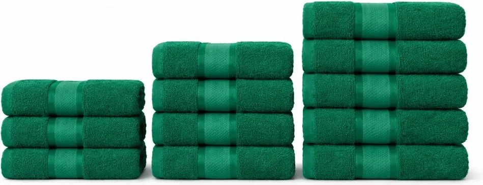 Set 12 Prosoape 100% Bumbac – Ușoare &amp; Absorbante, Ideale pentru Uz Zilnic