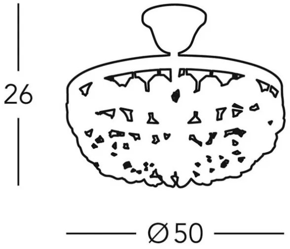 Lustră de cristal pe tijă VALERIE 8xE14/40W/230V Kolarz 960.18K.5