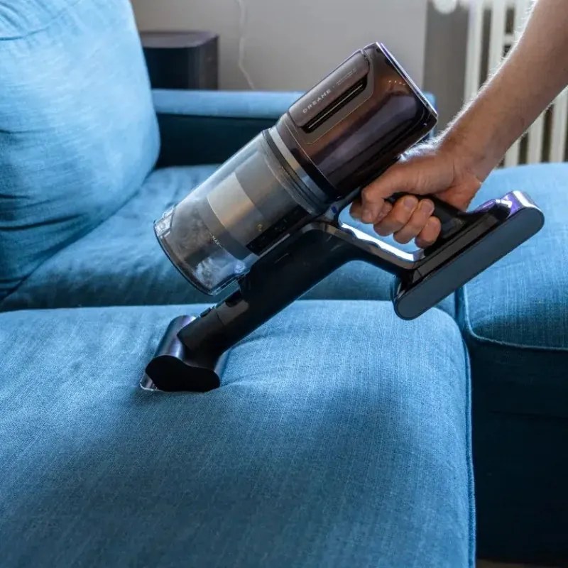 Aspirator vertical Dreame Essential V30 VVV21A, 880 W, 30 000 Pa, 90 min, 0,6 l, HEPA H14, OmniX™ 2.0, Recunoastere a tipurilor de murdarie, Pliabil, Negru/Bronz