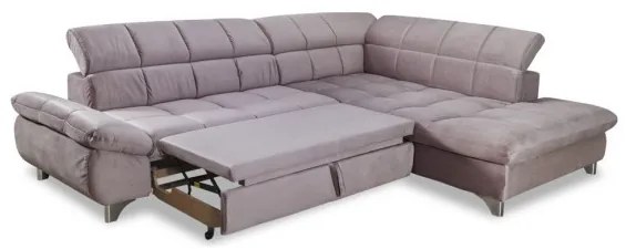 Coltar Extensibil Gemini, Dreapta, Roz, 312 X 78 X 234 Cm