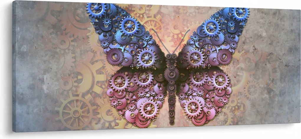 Tablou - Fluture steampunk (120x50 cm)
