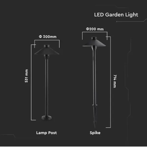 Lampă LED de exterior GARDEN LED/7W/230V 3000K IP65