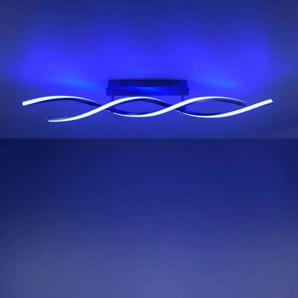 Lustră LED RGB dimabilă SWING 2xLED/8,5W/230V 2700-5000K Leuchten Direkt 11993-55 + telecomandă