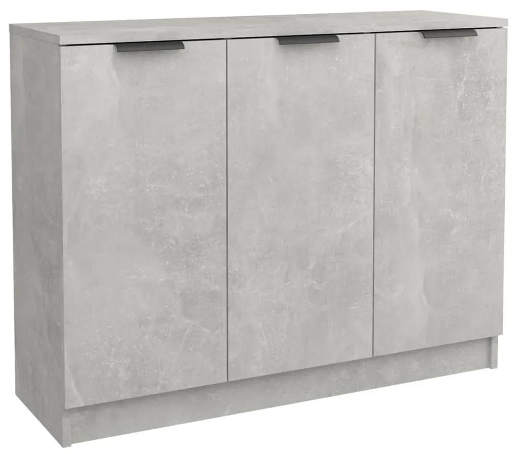 811191 vidaXL Servantă, gri beton, 90,5x30x70 cm, lemn prelucrat