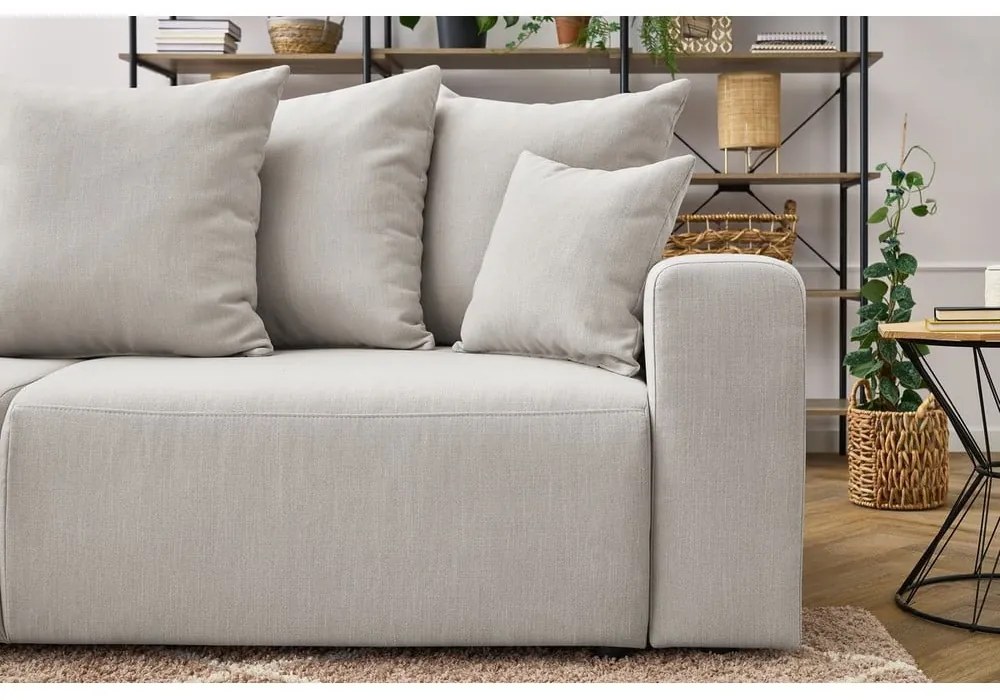 Canapea extensibilă bej deschis Envy - Bobochic Paris