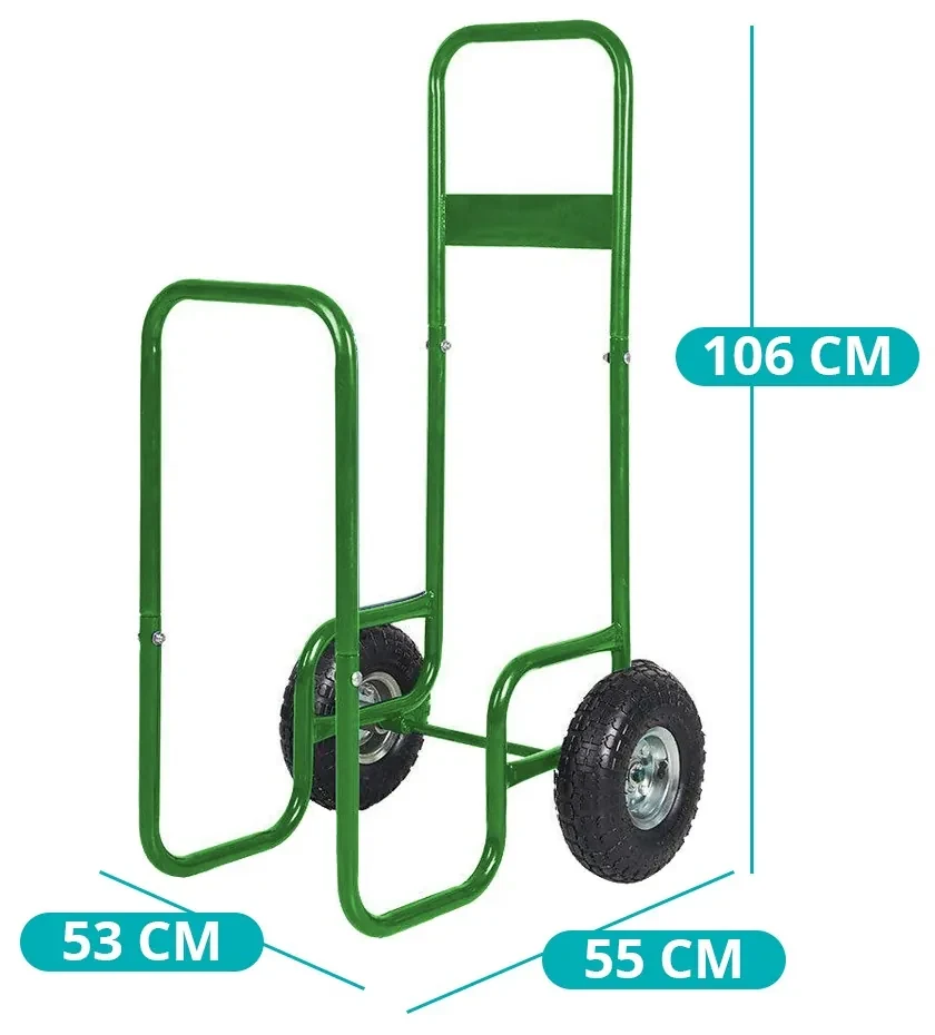 Carucior transport lemne