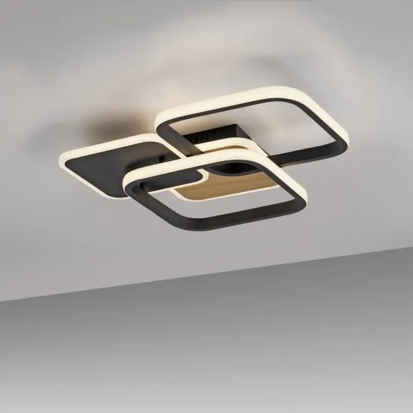 Plafonieră LED SEVENT LED/36W/230V negru/maro Leuchten Direkt 14117-78