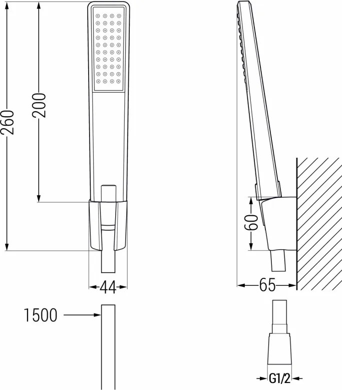 Mexen R-72 set de duș de tip punct, crom - 785725052-00