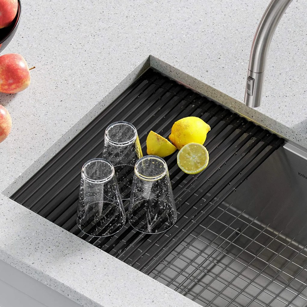 Uscator pentru vase pentru chiuveta 322108 Black Mat