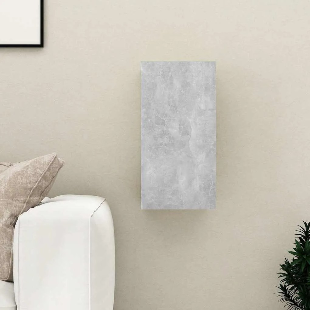 vidaXL Comodă TV, gri beton, 30,5x30x60 cm, lemn prelucrat