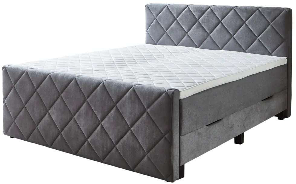 Pat continental BOXSPRING CHESTER BX2200 180x200 cm - gri