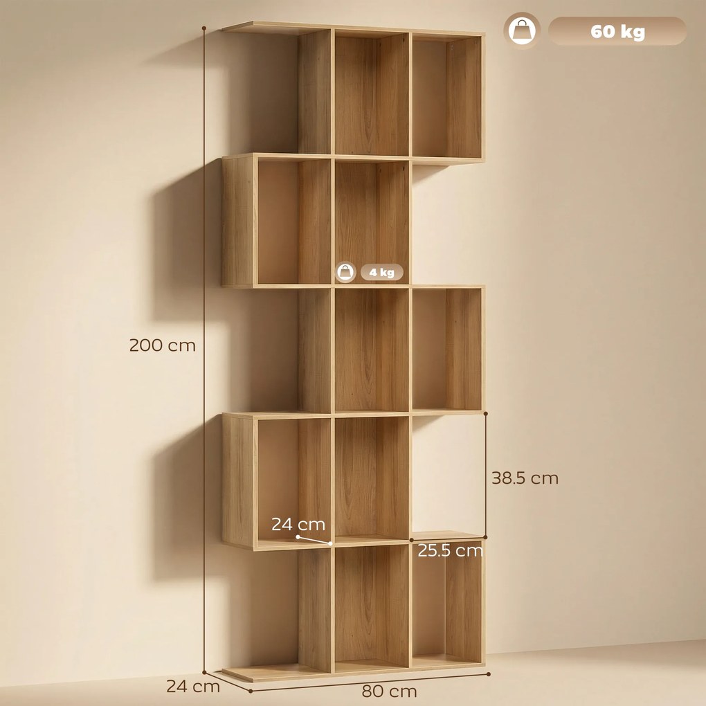 HOMCOM Divizor elegant cu design zigzag | Aosom Romania