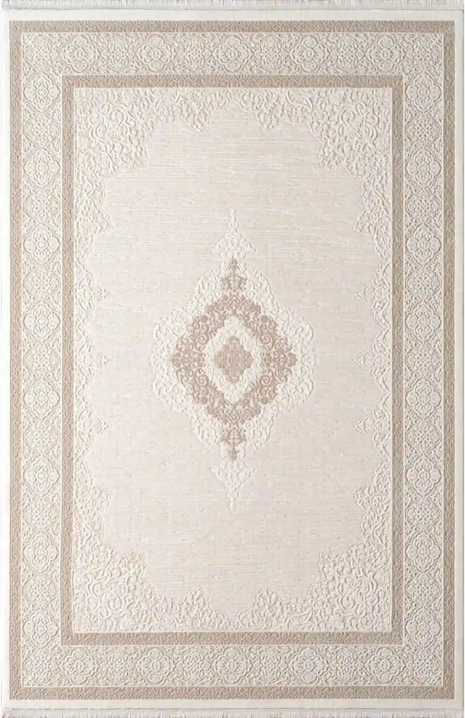 Covor ANETTA 03319C, 160x230 cm, forma dreptunghiulara, acril, crem/be