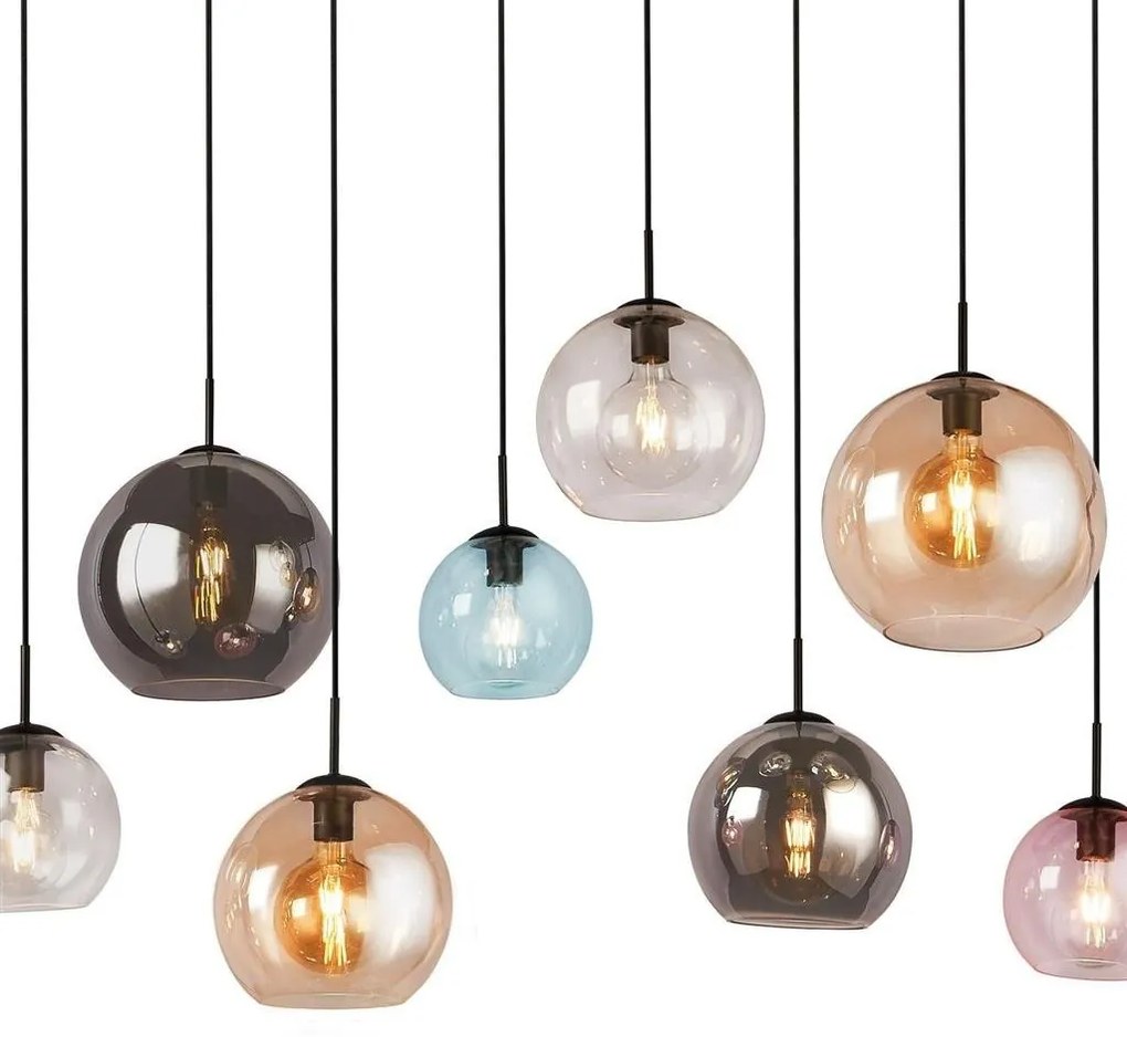 Lustra moderna suspendata design multicolor Mardi Gras II 8L