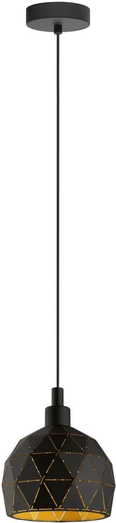 EGLO Pendul ROCCAFORTE negru 17/110 cm
