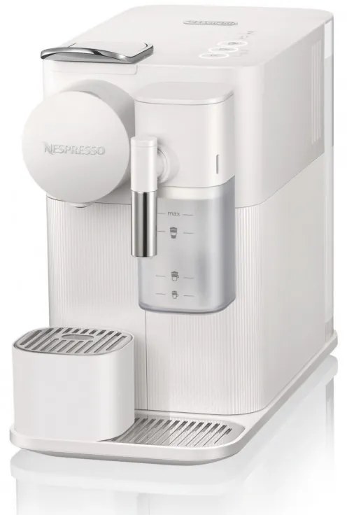 Espressor cu capsule DeLonghi EN510W, 1450W, 19 bar, 1 l, Nespresso, Auto shut-off, Alb