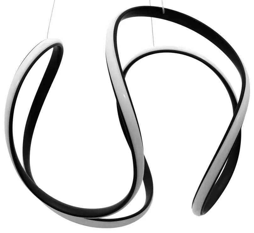 Plafonieră LED modernă elegantă cu telecomandă Negru