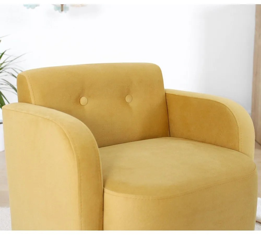 Fotoliu pentru copii galben Volie – Artie